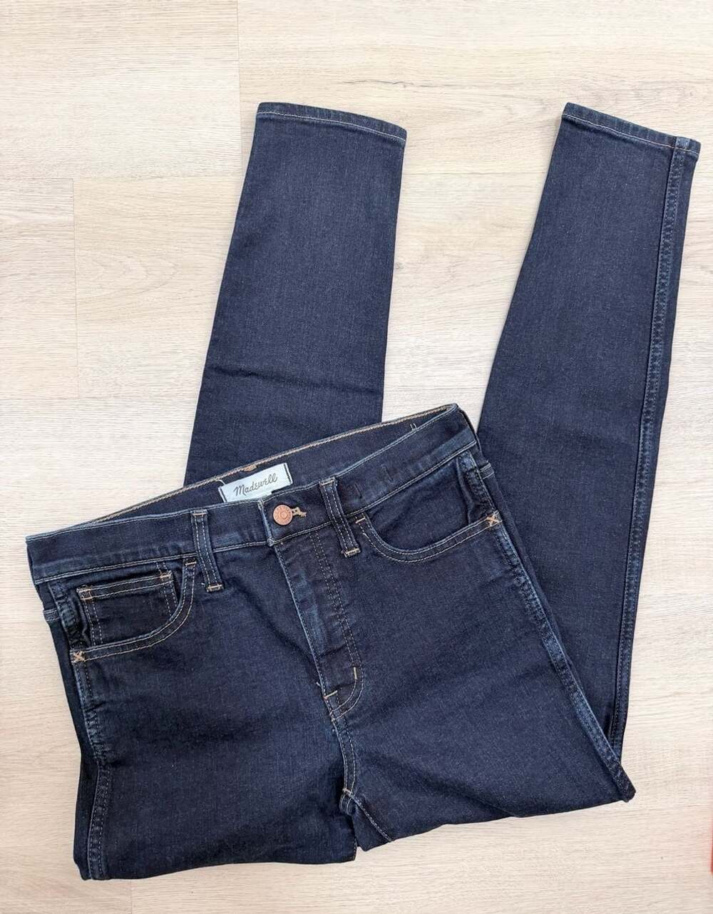 Madewell Roadtripper Skinny Jeans Size 27 Dark Wash Denim